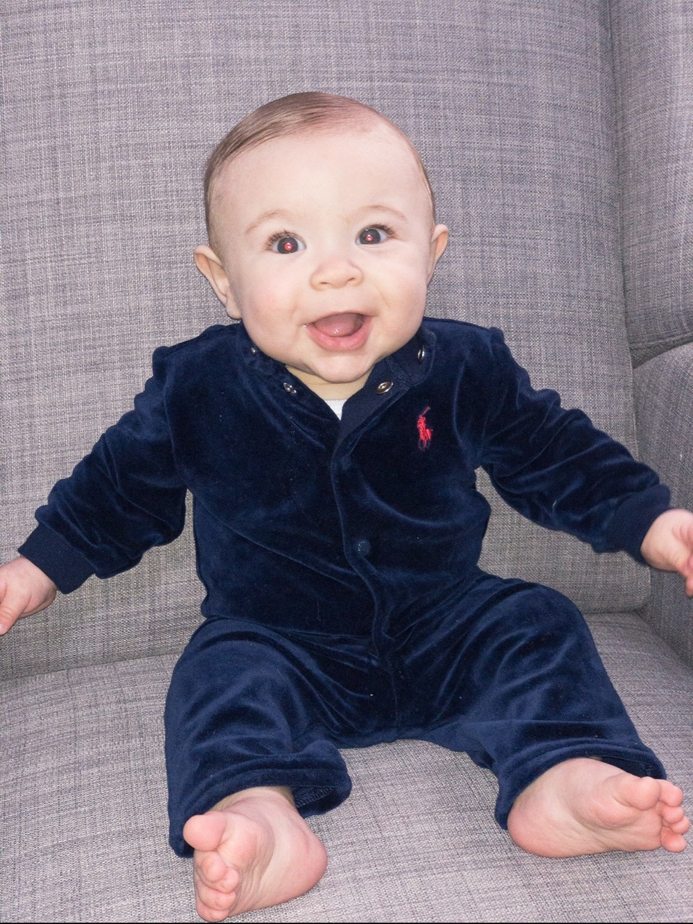 Polo Ralph Lauren Navy Velour Jogger Set
